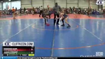 130 lbs Round 2 (6 Team) - Aaron Stewart, Dynasty Death Row vs Donovan Gunn, NCWAY National Team