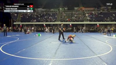 55 lbs Cons. Round 3 - Evan Traxler, Wabasso vs Collin Krumrei, Grapplers
