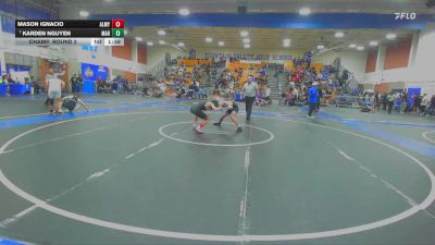 113 lbs Champ. Round 2 - Karden Nguyen, Marina vs Mason Ignacio, Alemany