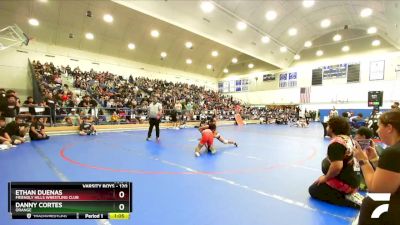 120 lbs Champ. Round 1 - Ethan Duenas, Friendly Hills Wrestling Club vs Danny Cortes, Orange