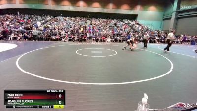 126 lbs Prelim - Joaquin Flores, Pahrump Valley vs Max Hope, River Valley