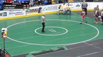 89 lbs Round Of 64 - Anthony Pieto, Southside Beaver vs Kael McGary, Curwensville