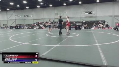 110 lbs Round 3 (8 Team) - Abbi Cooper, California Blue vs Hannah Lopez, Oklahoma Blue