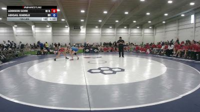 125 lbs Addison Gore, North Carolina Blue vs Abigail Gindele, Minnesota