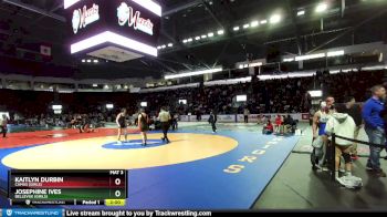 Girls 145 lbs Champ. Round 2 - Josephine Ives, Bellevue (Girls) vs Kaitlyn Durbin, Camas (Girls)