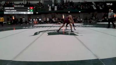 157 lbs Champ. Round 2 - Aiden Davis, Bucknell vs Seth Larson, Central Michigan