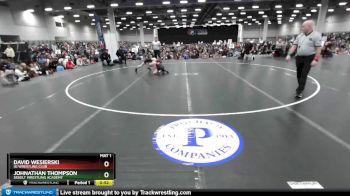 80 lbs Quarterfinal - David Wesierski, ISI Wrestling Club vs Johnathan Thompson, Sebolt Wrestling Academy