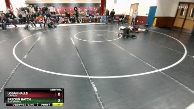 144 lbs Semifinal - Breckin Hatch, Rock Springs vs Logan Halls, Cokeville