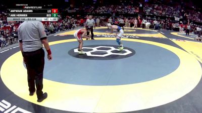 D3-138 lbs Semifinal - Abe Hermes, Mil. Edison vs Antwain Adams, Lima C.c.