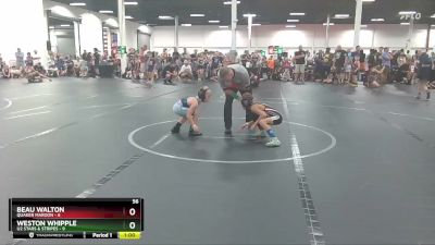 56 lbs Round 1 (4 Team) - Beau Walton, Quaker Maroon vs Weston Whipple, U2 Stars & Stripes