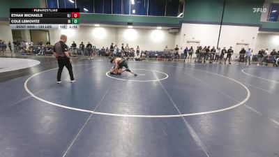 120 lbs Round Of 128 - Ethan Michaels, NJ vs Cole Lemovitz, RI