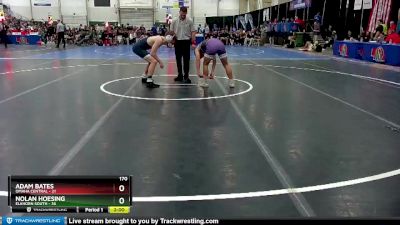 170 lbs Semis & 1st Wrestleback (8 Team) - Nolan Hoesing, Elkhorn South vs Adam Bates, Omaha Central