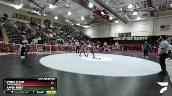 190 lbs 1st Place Match - Kyree Rubio, Canyon Springs vs Raven Ross, Long Beach Poly