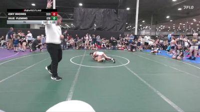 76 lbs Round 1 (6 Team) - Julie Fleming, CTWHALE vs Joey Rhodes, Terps Xtreme