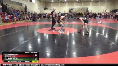 95 lbs Semifinal - Eli Anderson, Dakota Boyz Wrestling Club vs Kegan Brown, Legends Of Gold