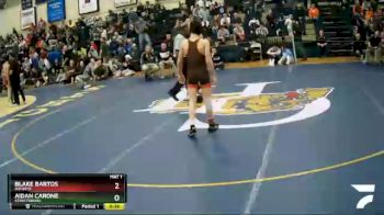 106 lbs Cons. Semi - Blake Bartos, Buckeye vs Aidan Carone, Streetsboro