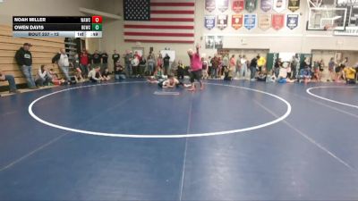 12 lbs Round 3 - Owen Davis, Big Game Wrestling Club vs Noah Miller, Waverly Area Wrestling Club