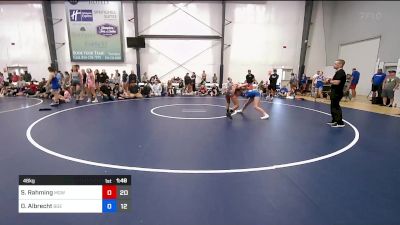 46 kg Quarterfinal - Sanaa Rahming, MGW Death By Chocolate vs Dilynn Albrecht, Badger Girls Elite