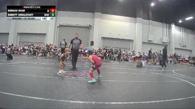 40 lbs Round 1 (8 Team) - Emmitt Singletary, Bulloch Bandits Wrestling Club vs Ermias Isom, Alpha Elite