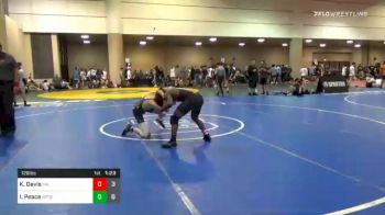 126 lbs Prelims - Kaleb Davis, Villains Of Valdosta vs Isham Peace, Spartan Black