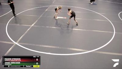 77 lbs Champ. Round 2 - Mason Stenson, Pinnacle Wrestling Club vs Owen Birkaker, Minnesota