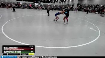 140 lbs Champ. Round 2 - Daijah Preston, Hayleighs Hammers Wrestling Club vs Summer Guthmiller, Berge Elite Wrestling Academy