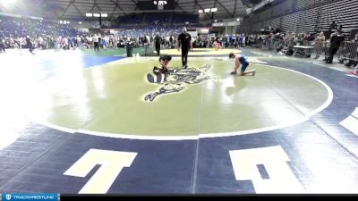 136 lbs Cons. Round 3 - Gavin Frei, Clark County Youth Wrestling vs Max Malave, Gig Harbor Grizzlies Wrestling Club