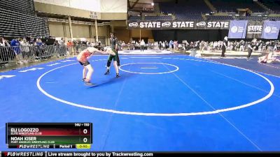 110 lbs Champ. Round 1 - Eli Logozzo, Elite Wrestling Club vs Noah Kiser, Port Angeles Wrestling Club