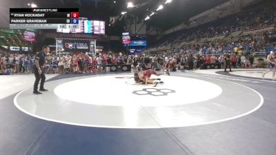 132 lbs Cons. Sub-rd Of 64 - Ryan Hockaday, Indiana vs Parker Graveman, South Dakota