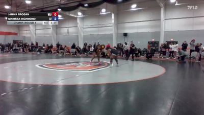 180 lbs Champ. Round 1 - Janiya Brogan, West Liberty vs Marissa Richmond, Lourdes