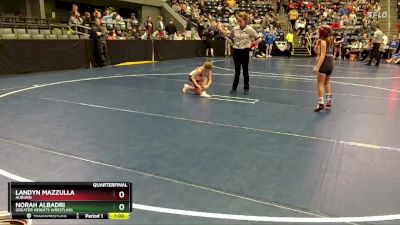 60 lbs Quarterfinal - Landyn Mazzulla, Auburn vs Norah Albadri, Greater Heights Wrestling