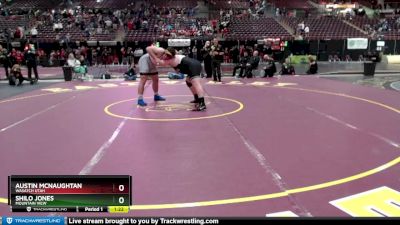 285 lbs 1st Place Match - Shilo Jones, Mountain View vs Austin McNaughtan, Wasatch Utah