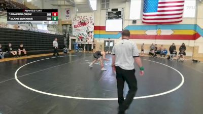 157 lbs Semifinal - Blake Edwards, Thunder Basin vs Braxten Crow, Sheridan