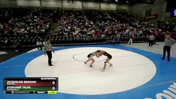 5A 110 lbs Quarterfinal - Stephanie Taufa, Taylorsville vs Jacqueline Bingham, Wasatch