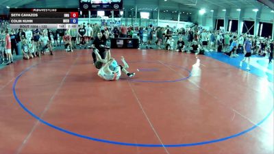 132 lbs Cons. Round 4 - Seth Cavazos, Gladiator Wrestling Academy vs Colin Kuhn, Michigan
