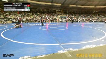 60 lbs Round Of 16 - Prince'Josiah Collins, Mighty Warriors Wrestling Academy vs Benton Clarke, DC Gold