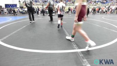 70 lbs Semifinal - Easton Rowe, Ponca City Wildcat Wrestling vs Wrigley Vincent, Cashion Takedown Club