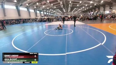 55 lbs Cons. Round 2 - Keon Blount, Texasports Black Mamba Wrestling vs Emmet Lindsay, Texas Eagle Wrestling Academy