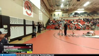 92 lbs 1st Place Match - Isaac Gandy, Ferndale Force Wrestling Club vs Elijah Governor, South West Washington Wrestling Club