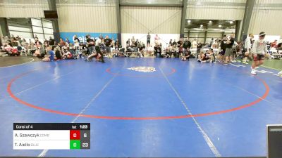 123 lbs Consi Of 4 - Aidan Szewczyk, Combat WC vs Tommy Aiello, Blue Wave Barn