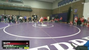 138 lbs Round 4 (6 Team) - Tanner Delay, Thermopolis Middle School vs Nic Lytle, Lusk