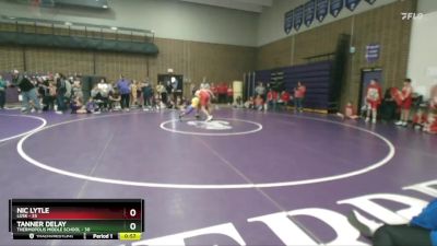 138 lbs Round 4 (6 Team) - Tanner Delay, Thermopolis Middle School vs Nic Lytle, Lusk