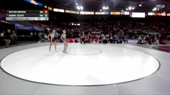 100 lbs Quarterfinal - Tayler Brown, Thunder Ridge vs Aubry Scott, Thunder Ridge