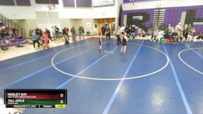 76-83 lbs Round 3 - Hadley Ray, Salt Flats Wrestling Club vs Tali Afele, Westlake