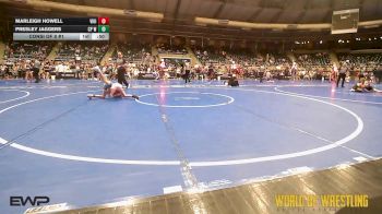 75 lbs Consi Of 8 #1 - Marleigh Howell, Viking Wrestling Club (OK) vs Presley Jaggers, CP Wrestling