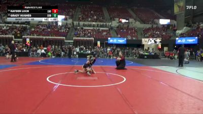85 lbs Quarterfinal - Kayden Loch, Lights Wrestling Club vs Grady Hughes, Worland Wrestling Club