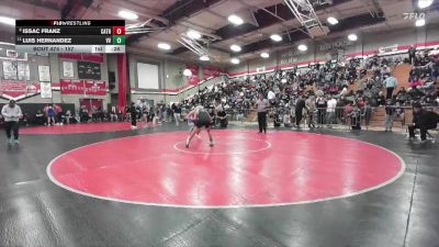 157 lbs Cons. Round 3 - Luis Hernandez, Victor Valley vs Issac Franz, Cathedral City