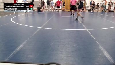 120-133 lbs 5th Place Match - Jonathan Youngwirth, Hannibal Senior High School vs Logan Makiney, Washington