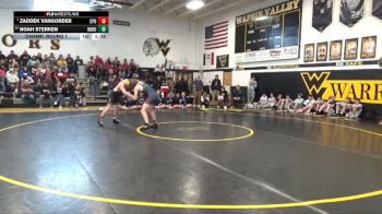 157 lbs Champ. Round 1 - Zaddek Vangorder, Center Point-Urbana vs Noah Sterken, North Butler-Clarksville