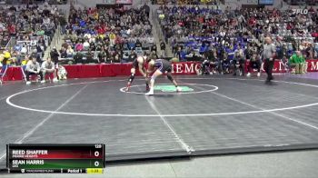120 lbs Champ. Round 1 - Sean Harris, Leo vs Reed Shaffer, Prairie Heights